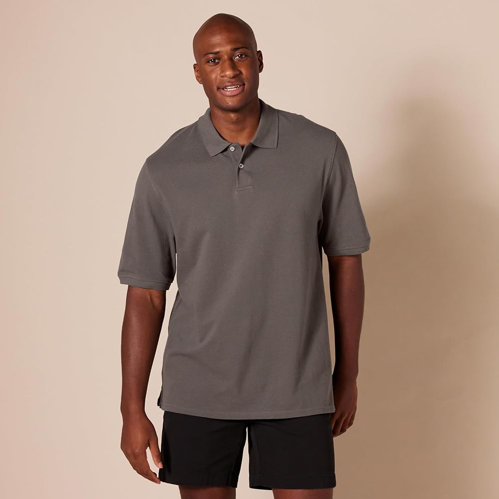 Amazon.com: Amazon Essentials Men's Regular-Fit Cotton Pique